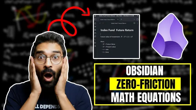 How to take math notes in Obsidian (Zero-friction) thumbnail