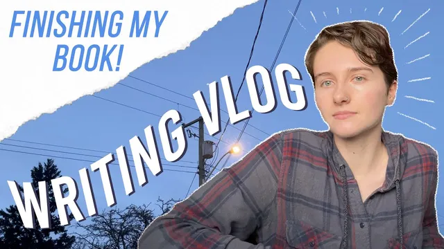 FINISHING MY BOOK📖 | writing vlog thumbnail