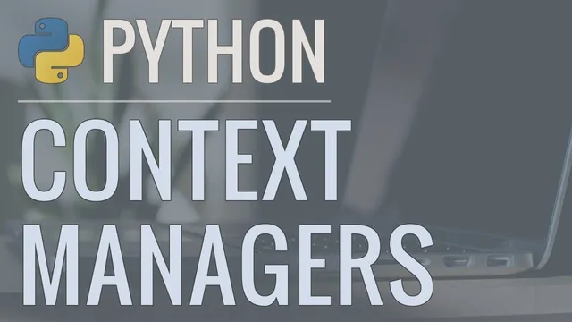 Python Tutorial: Context Managers - Efficiently Managing Resources thumbnail