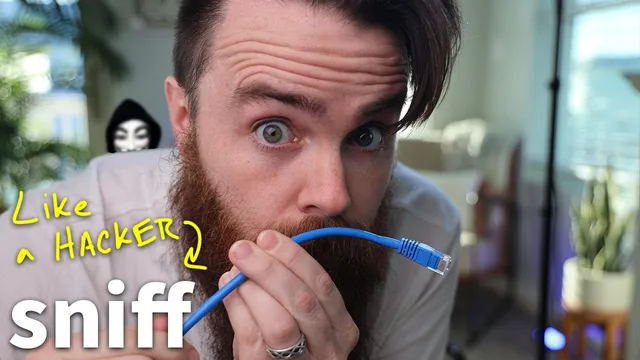 how Hackers SNiFF (capture) network traffic // MiTM attack thumbnail