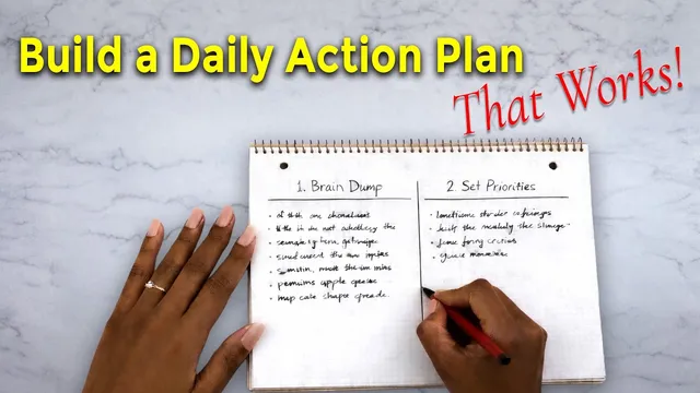 How to ACTUALLY stick to a schedule (build a daily action plan) thumbnail