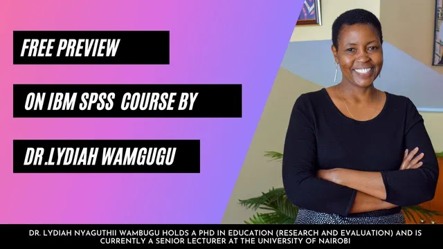 FREE PREVIEW LESSON IN IBM SPSS STATISTICS COURSE: BASIC CONCEPTS IN DATA ANALYSIS thumbnail