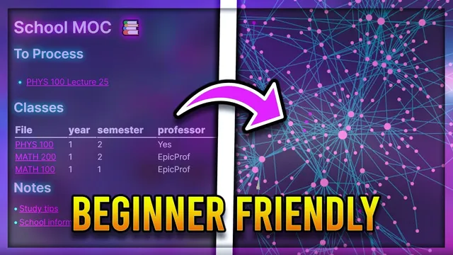How I Setup my Obsidian MD School Vault Using Dataview and Templater (Step By Step Plugin Tutorial) thumbnail
