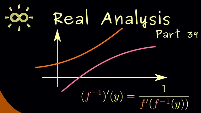 Real Analysis 39 | Derivatives of Inverse Functions [dark version] thumbnail