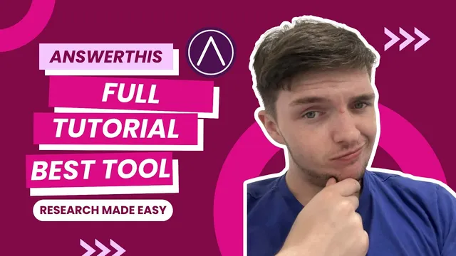 AnswerThis Full Guide: Research Assistant That Actually Supports You From Start To Finish thumbnail
