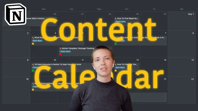 My Content Calendar In Notion (w/ Template) thumbnail
