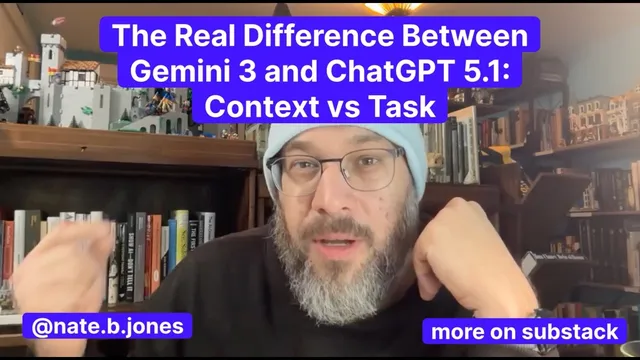 The Real Difference Between Gemini 3 and ChatGPT 5.1—Context vs. Task thumbnail