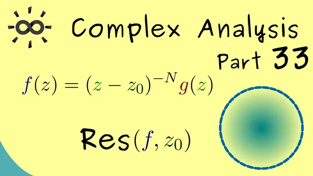 Complex Analysis 33 | Residue for Poles thumbnail