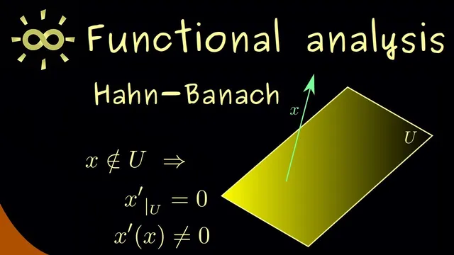 Functional Analysis 25 | Hahn–Banach Theorem [dark version] thumbnail
