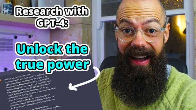 ChatGPT-4 Unlocks Research Genius: The Tricks You Need to See! thumbnail