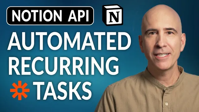 Recurring Tasks with Notion API & Zapier – Notion Life OS (PPV) thumbnail