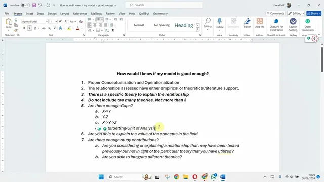 How would I know if my research model is good enough? thumbnail
