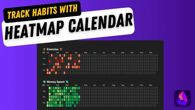 Track Habits With a Heatmap Calendar in Obsidian thumbnail