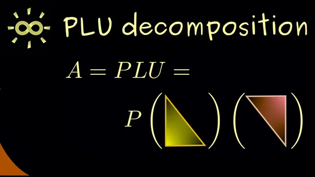 PLU decomposition - An Example [dark version] thumbnail