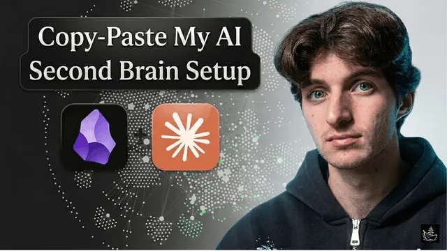 Build Your AI Second Brain with Obsidian + Claude Code (Free Setup) thumbnail