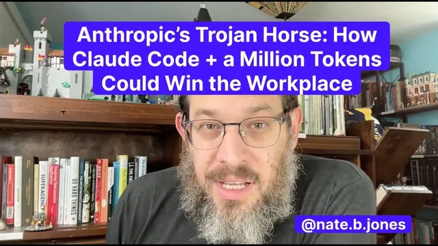 Anthropic's Trojan Horse: How Claude Code Plus a Million Tokens Could Win the Workplace thumbnail