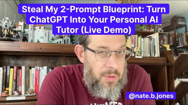 Steal My 2-Prompt Blueprint: Turn ChatGPT Into Your Personal AI Tutor (Live Demo) thumbnail