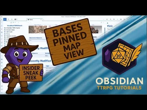 Obsidian Insider Sneak Peak - Bases - Maps View thumbnail