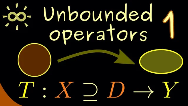 Unbounded Operators 1 | Introduction and Definitions [dark version] thumbnail