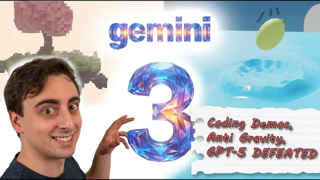 Gemini 3 is THE building Agent! Demos, Hands on with Anti Gravity thumbnail