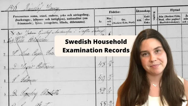 How to Read Swedish Household Examination Records | Swedish Genealogy thumbnail