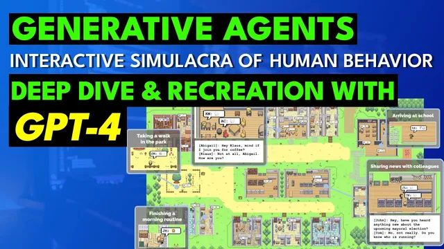 Generative Agents - Deep Dive and GPT-4 Recreation thumbnail