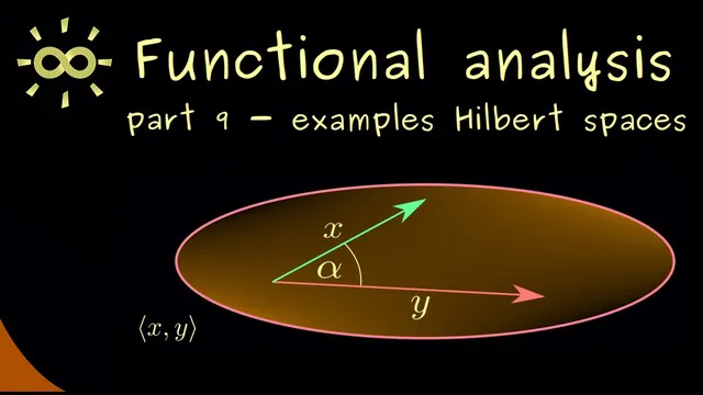 Functional Analysis 9 | Examples of Inner Products and Hilbert Spaces [dark version] thumbnail