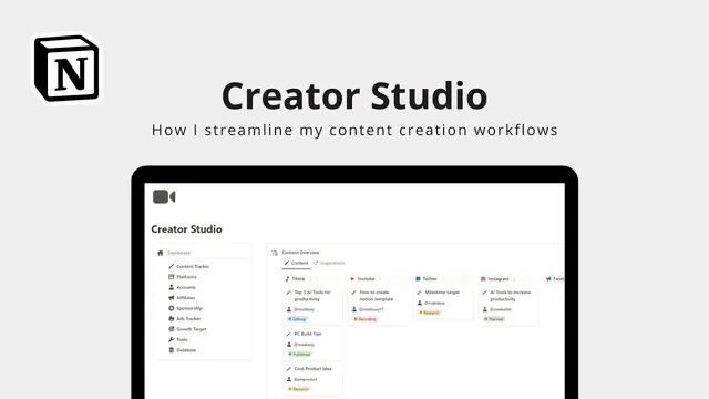Notion for Content Creators: How I Efficiently Manage My Content Creation Workflows thumbnail