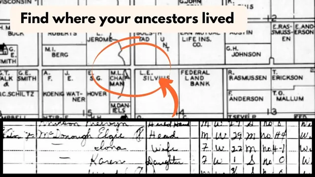 How to Compare a Census with a Plat Map to Find your Ancestor's Home thumbnail