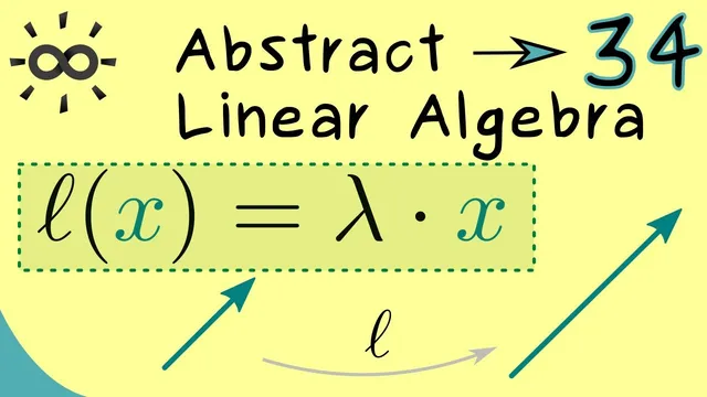 Abstract Linear Algebra 34 | Eigenvalues and Eigenvectors for Linear Maps thumbnail