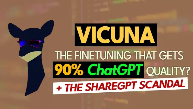 Vicuna - 90% of ChatGPT quality by using a new dataset? thumbnail