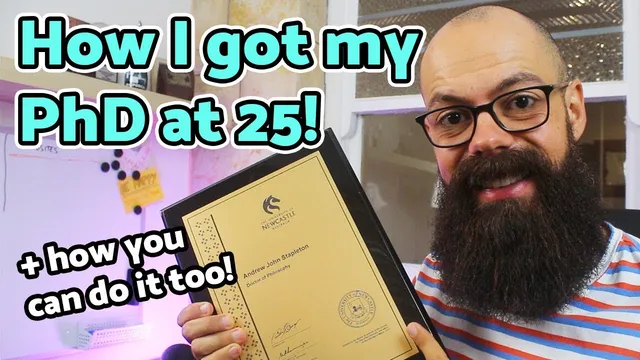 How I got my PhD at the age of 25 | 4 things for doing it too! thumbnail