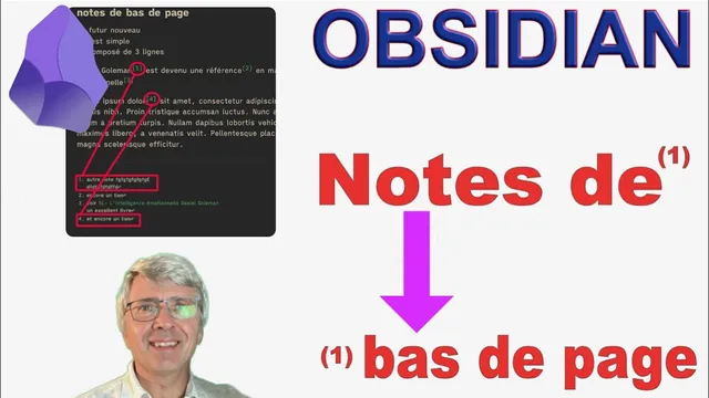 Notes de bas de pages - footnotes dans Obsidian tutoriel en français thumbnail