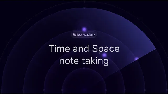 🎓 Reflect Academy: Time and Space Note-taking thumbnail