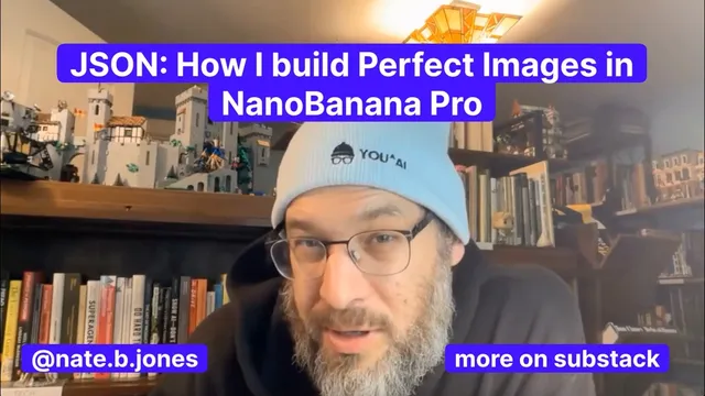 JSON: How I Build Perfect Images in NanoBanana Pro thumbnail