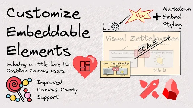 Excalidraw-Obsidian Feature Walkthrough - Customizing Embeddable Elements thumbnail