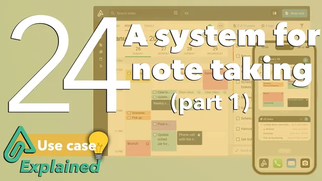 24. A system for note taking (part 1) thumbnail