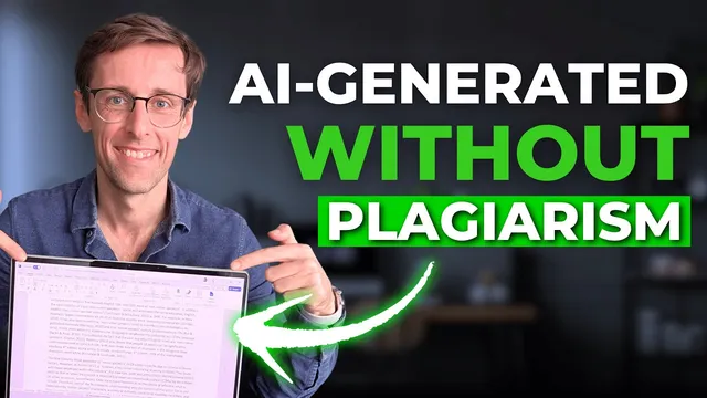36 NEW ways to use AI to write research papers WITHOUT plagiarism thumbnail