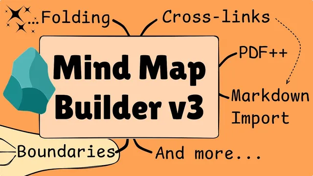 MindMap Builder v3: PDF++ Integration, Folding & Markdown Import thumbnail