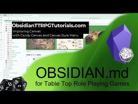 Obsidian - Candy Canvas and Canvas Style Menu thumbnail