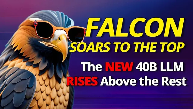 Falcon Soars to the Top - The NEW 40B LLM Rises above the rest. thumbnail