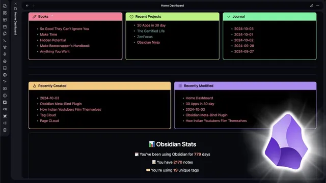 Homepage Dashboard Setup For Obsidian thumbnail