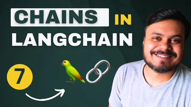 Chains in LangChain | Generative AI using LangChain | Video 7 | CampusX thumbnail