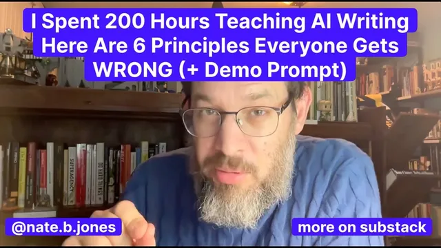 I Spent 200 Hours Teaching AI Writing—Here Are 6 Principles Everyone Gets WRONG (+ Demo Prompt) thumbnail