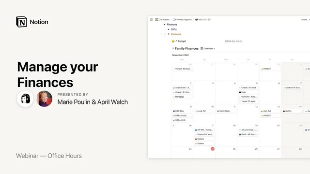 Notion Office Hours: Manage your Finances 💵 thumbnail
