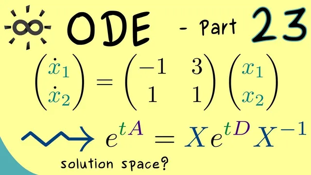 Ordinary Differential Equations 23 | Example for Matrix Exponential thumbnail