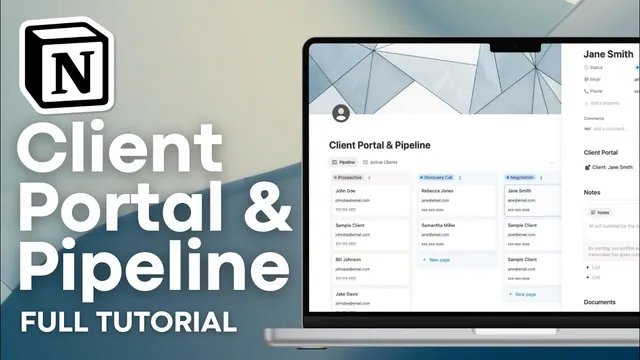 Build a Client Portal & Pipeline System in Notion (FULL Tutorial) thumbnail