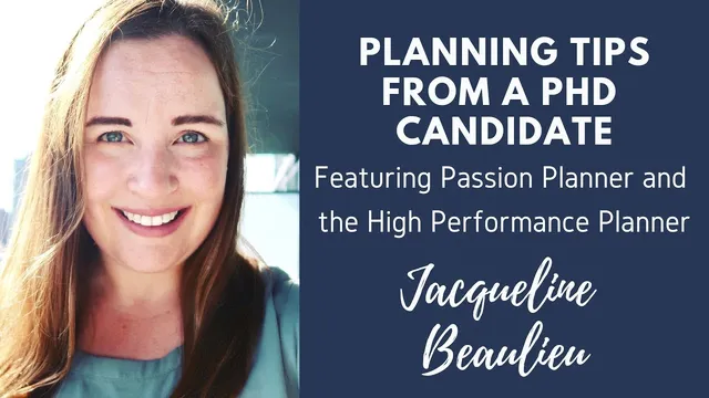 HOW TO PLAN IN GRAD SCHOOL using Passion Planner + the High Performance Planner (PhD Candidate) thumbnail