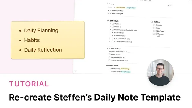 Recreating Steffen's Daily Note Template thumbnail