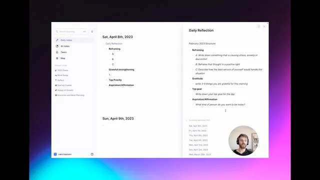 Setting up a daily reflection in your notes thumbnail